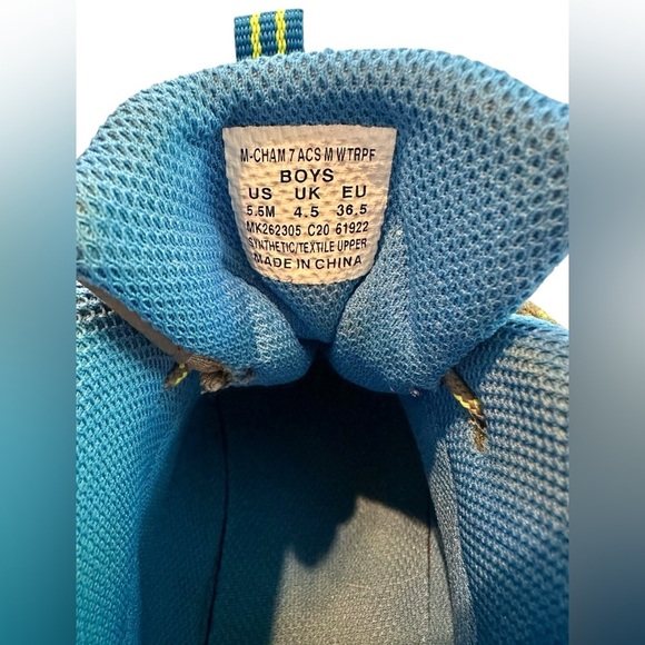 Merrell Chameleon 7 Access MID WTRPF Hiking Boot, Grey/Blue, 5.5 Unisex Big Kid‌ - Picture 9 of 9